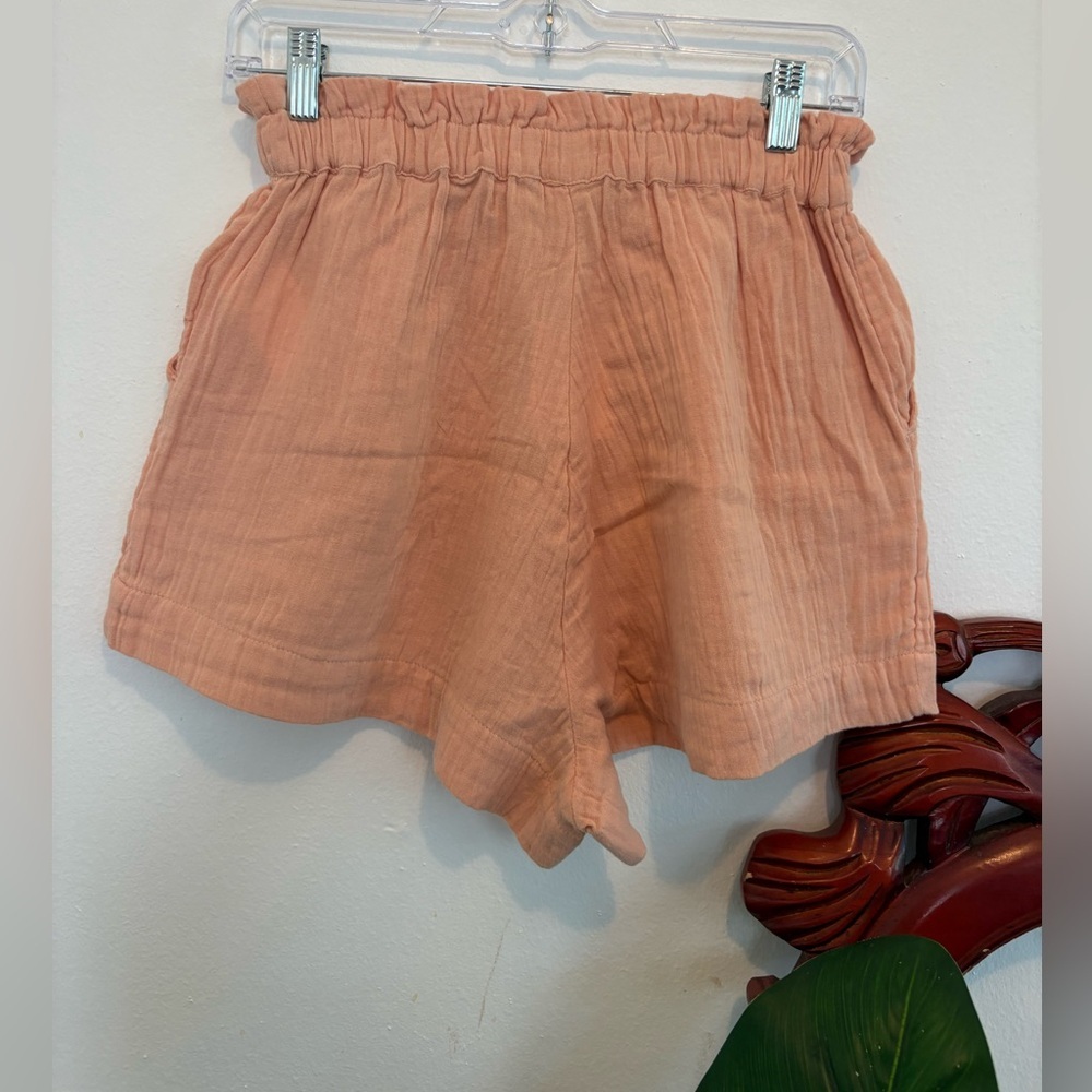 NWT Roxy What a Vibe Women's Peach Elastic Waist Shorts Size XS - Picture 4 of 4